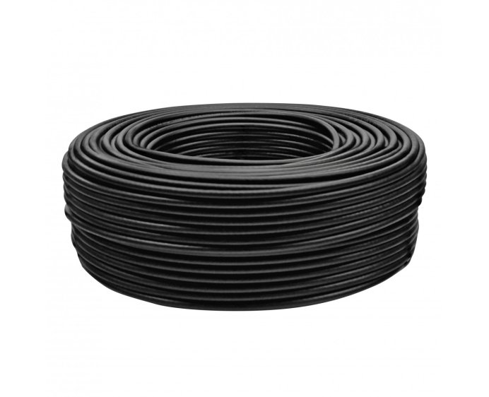 Кабель VEGATEL RG-58 A/U Cu (ГОСТ, PE, черный) бухта 100м