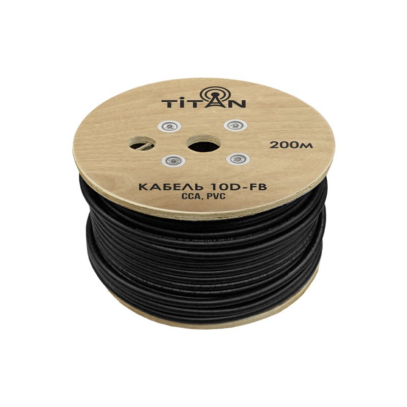 Кабель VEGATEL 10D-FB (Titan, черный)