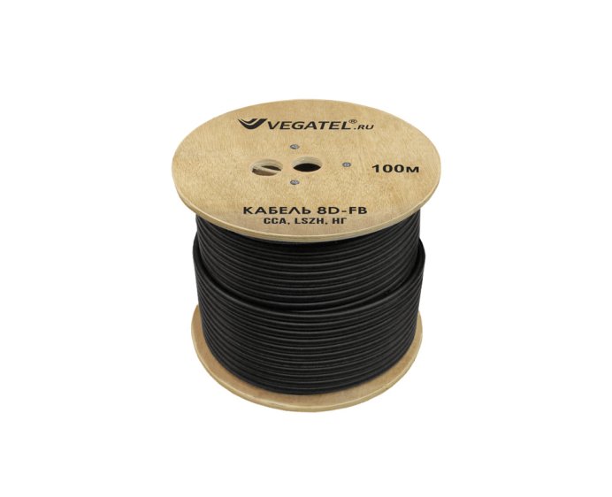 Кабель VEGATEL 8D-FB (ГОСТ, черный)