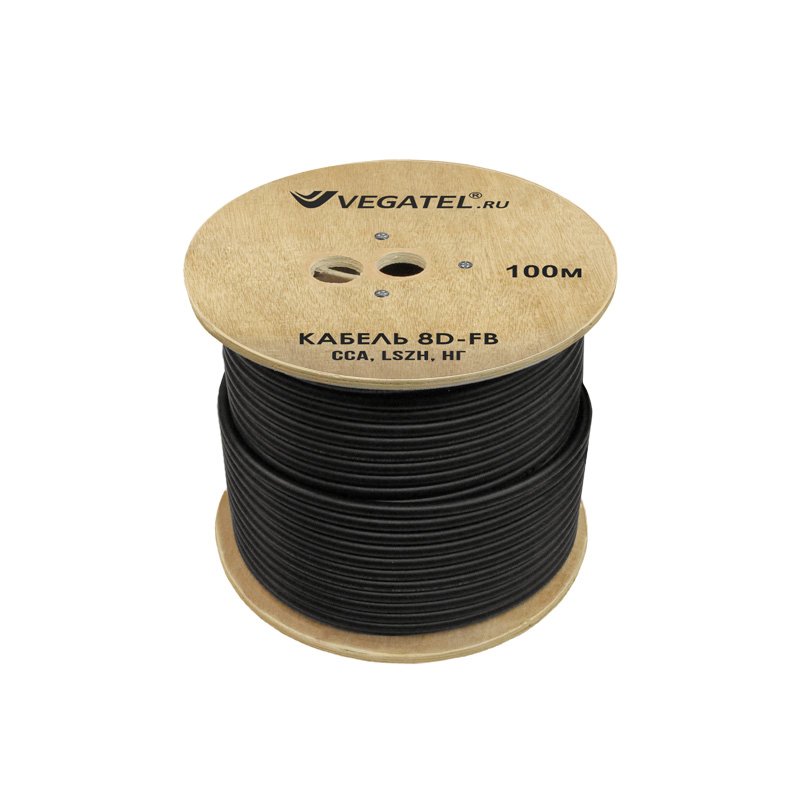 Кабель VEGATEL 8D-FB (ГОСТ, черный)
