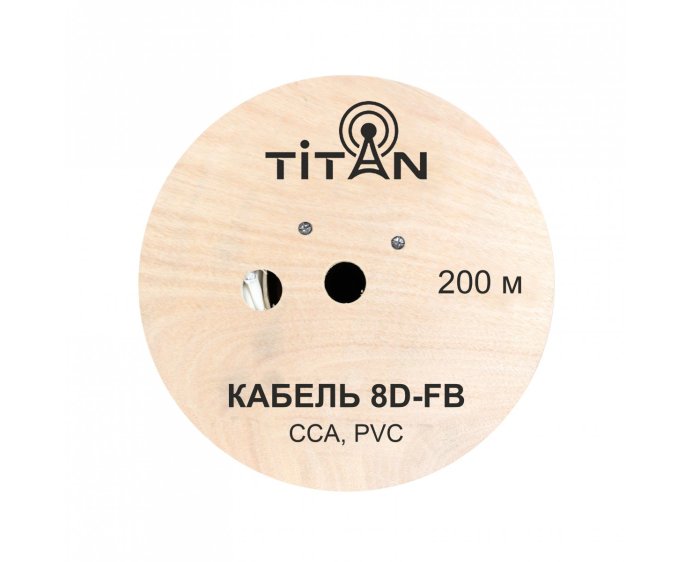 Кабель VEGATEL 8D-FB (Titan, белый)