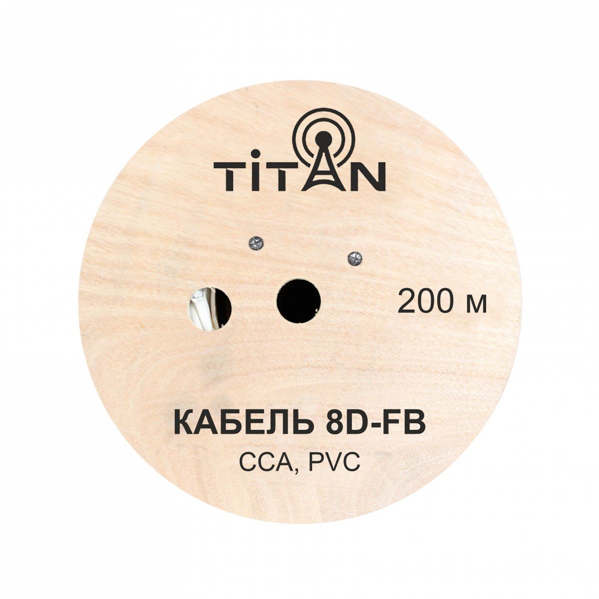 Кабель VEGATEL 8D-FB (Titan, белый)